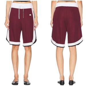 Wales Bonner - NWT, Unisex 'Rio' Basketball Mesh Shorts, Bordeaux Red, X-Small